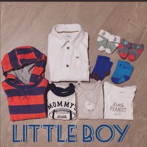Baby boy bundle body suit and socks. 